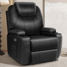 Burke PU Leather Recliner Armchair
